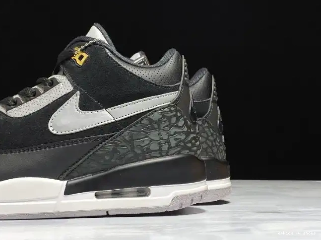 Rep Grey CK4348-007 Tinker Black Air Jordan 3 Cement 0614